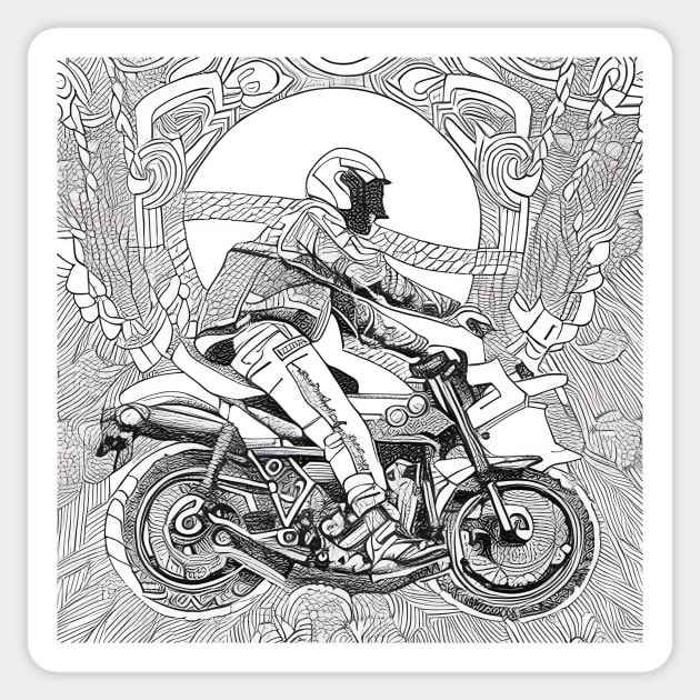 Bike mandala art top